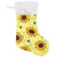hgudesign Bees Sunflowers Cartoon Christmas Stockings Christmas