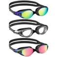 thumbnail image 1 of Adult Swim Goggles,3 Pack Swimming Goggles for Swimming,Goggles Swimming for Woman and Men,Anti Fog Swim Goggles, 1 of 6