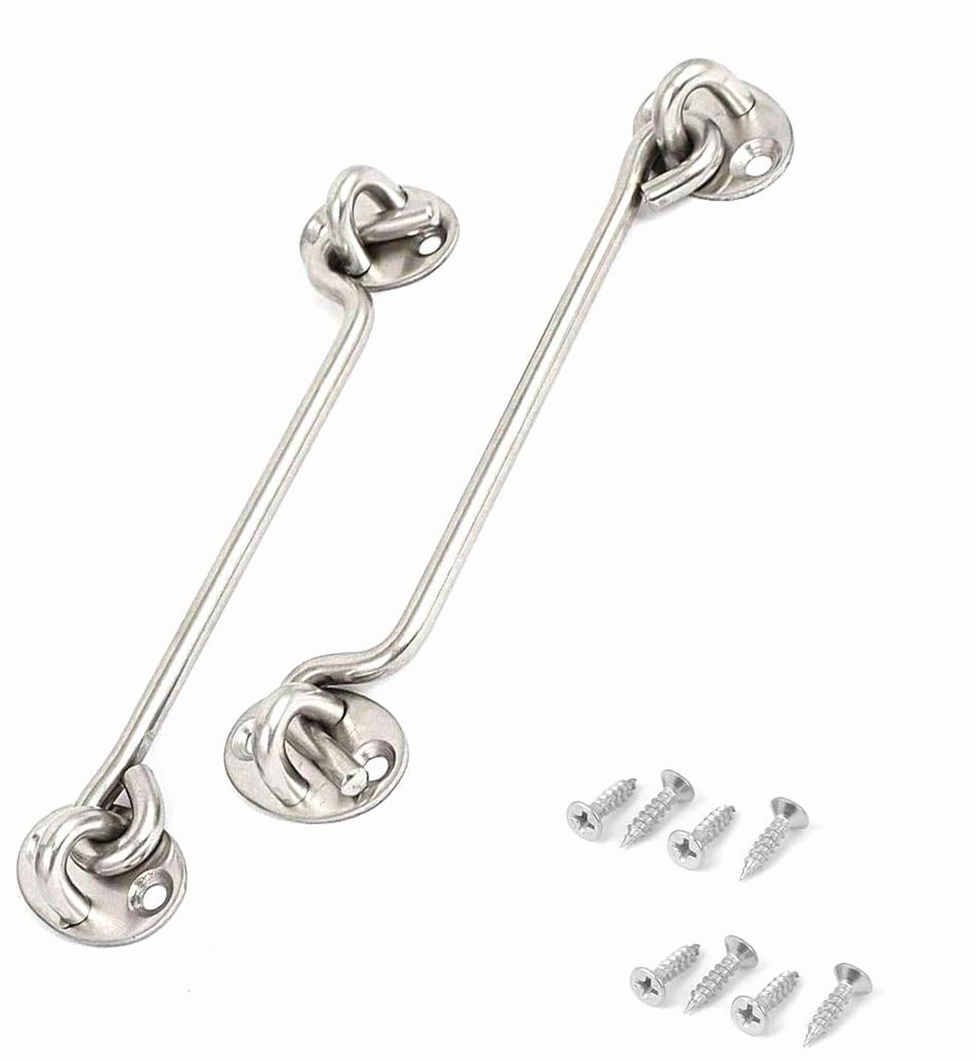 M MIMHOOY 2 Pack Hook and Eye Latch for Door 2 inch