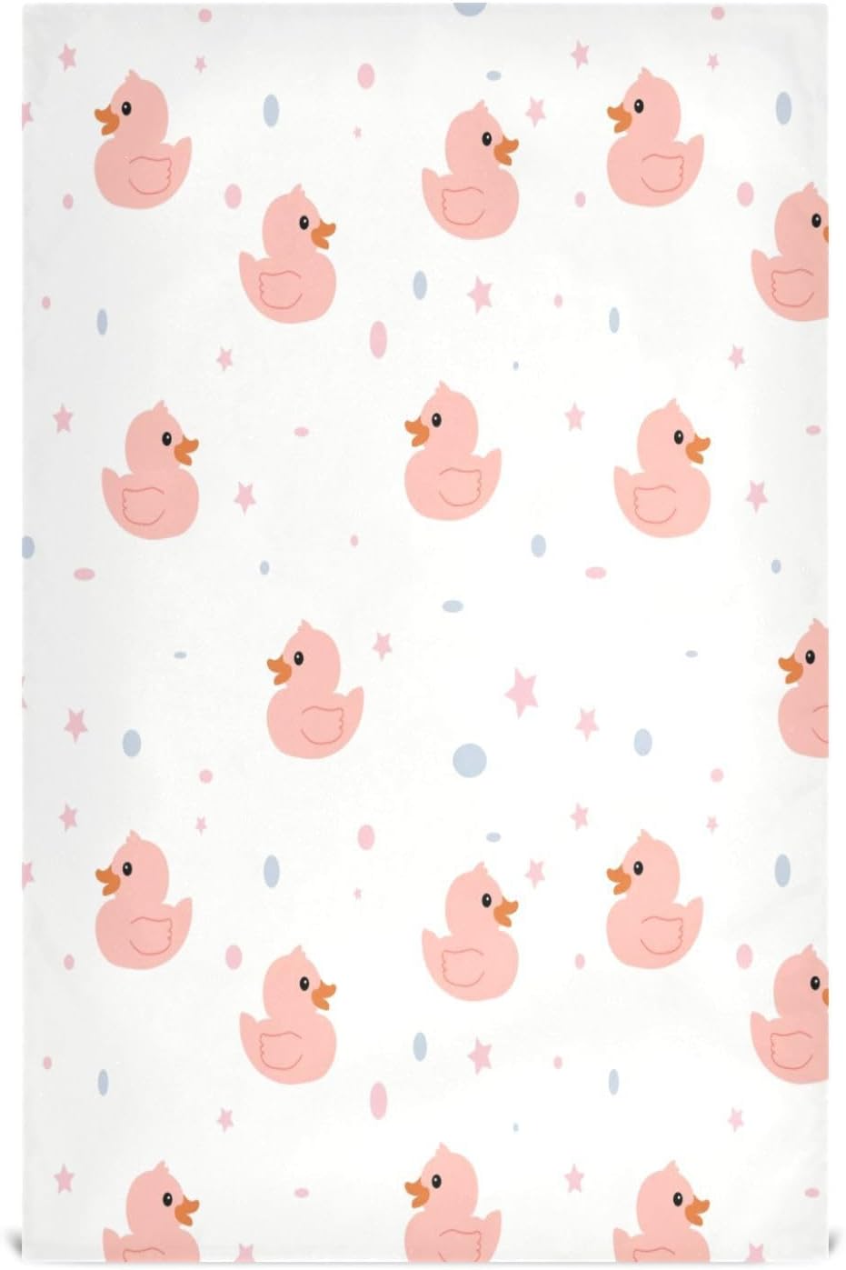 hgudesign Cartoon Pink Ducks Kitchen Dish Towel Set of 6, Stars Cute