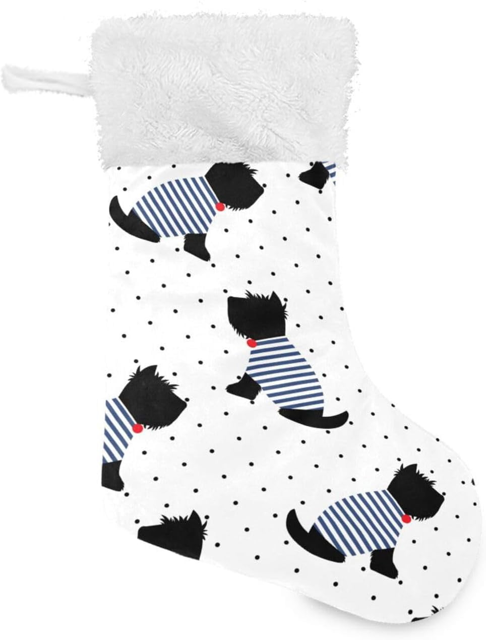 hgudesign Christmas Stockings, 2 Pack 17 Inches Scottish Terrier Dogs
