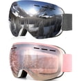 thumbnail image 1 of KALIYADI Ski Goggles for Men Women Youth,OTG Snow Goggles with Anti Fog and UV Protection Over Glasses 2 PCS, 1 of 5