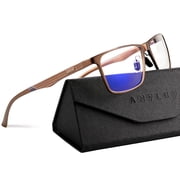 ANYLUV Blue Light Glasses Men,Relieve Eyestrain and Eye Protection,Al-Mg Metal Computer Blue Light Blocking Glasses
