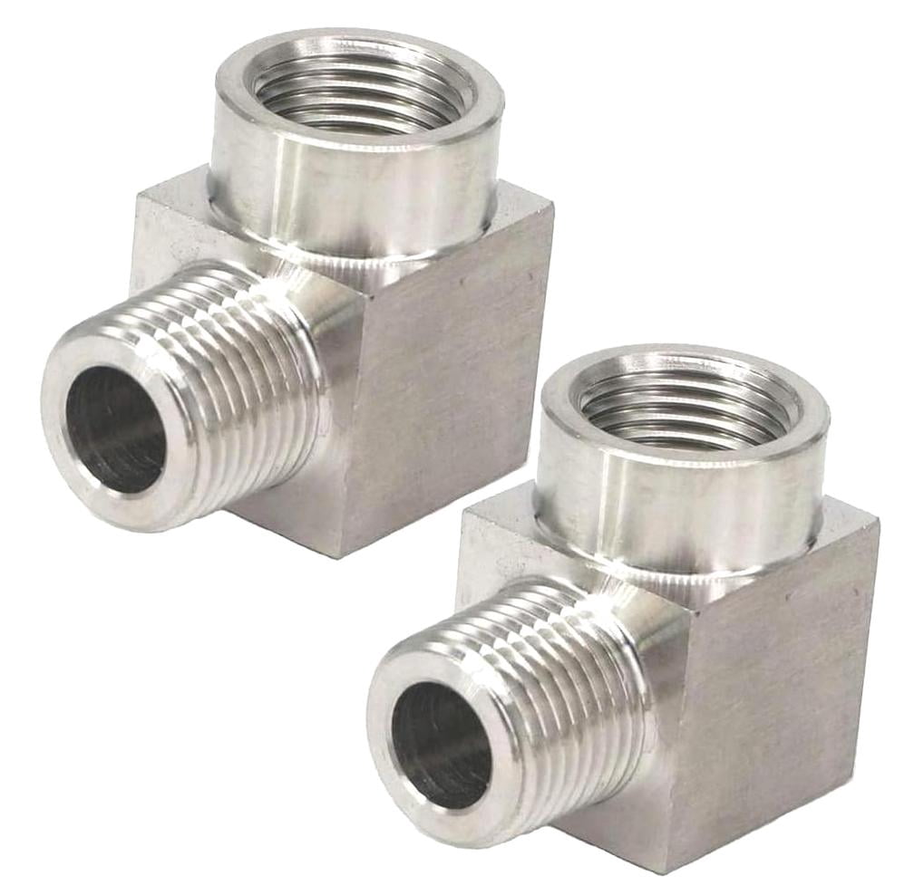 Legines 45 Degree Street Elbow – 1/4" NPT Male X Female Brass Pipe Fitting (Pack Of 2)