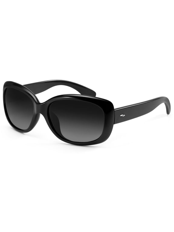 Oversized Polarized Sunglasses for Women Vintage Lady UV Protection Driving Sun Glasses