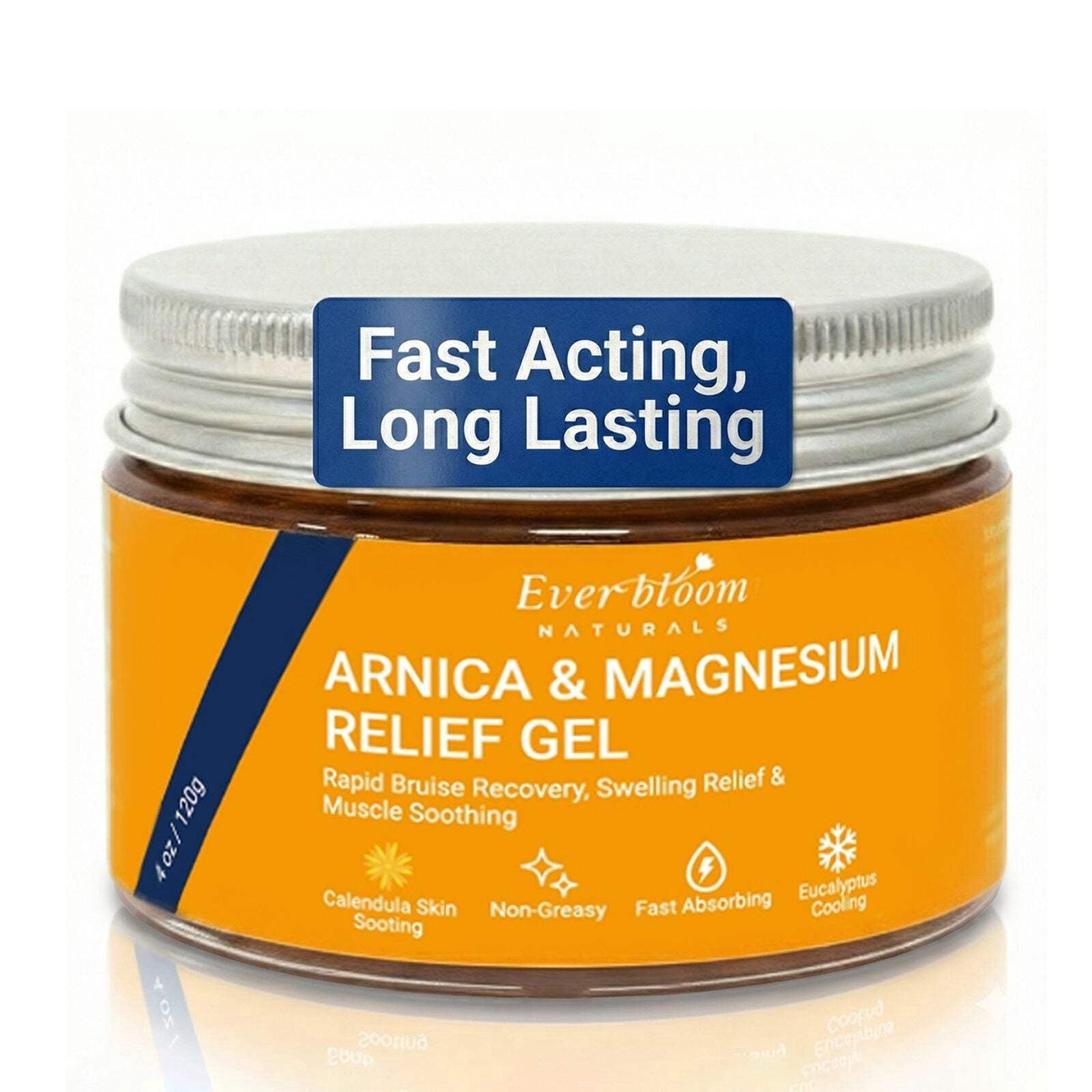 Arnica Calendula & Magnesium Gel – Fast-Acting Muscle & Cramp Relief (4 oz)