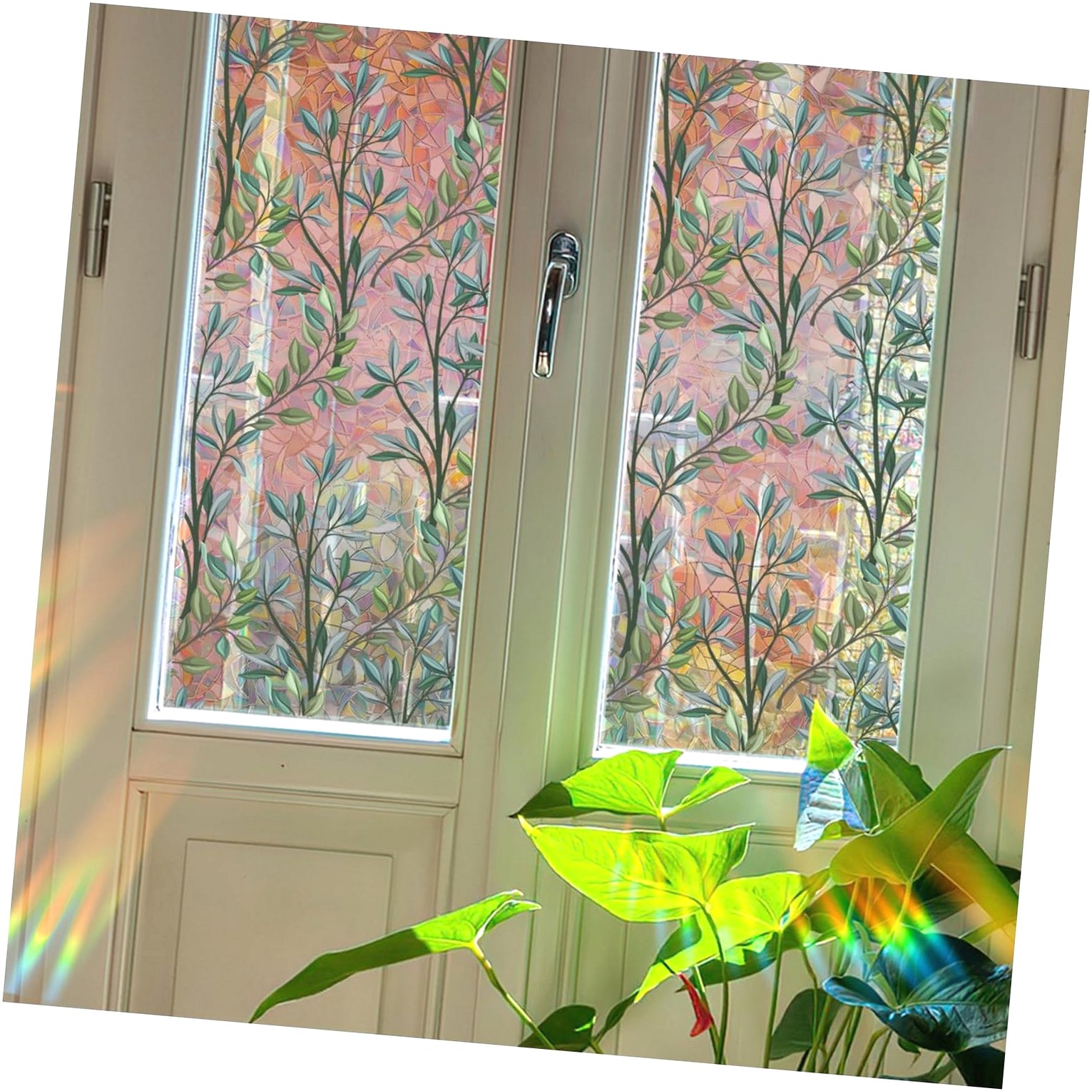 hgudesign Window Privacy Film, Floral Window Film, Window Privacy Film ...