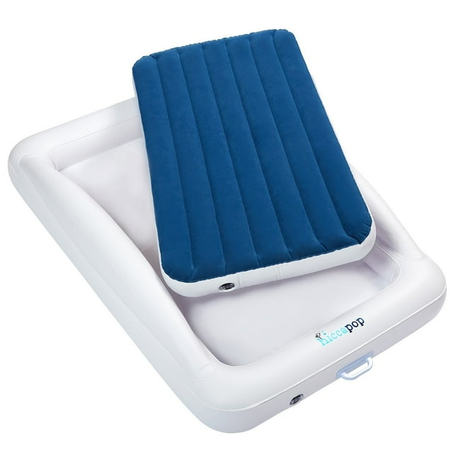 Hiccapop Inflatable Toddler Travel Bed With Safety Bumpers
