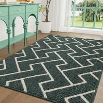 hicorfe Indoor Doormat,Non-Slip Front Back Door Mat for Entryway,Inside Floor Mat,36"x59" Emerald