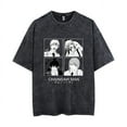 thumbnail image 1 of higashiyama kobeni Anime short sleeve Reze T-shirt short sleeve round neck washed vintage top loose Harajuku style short sleeve for men and women, 1 of 5