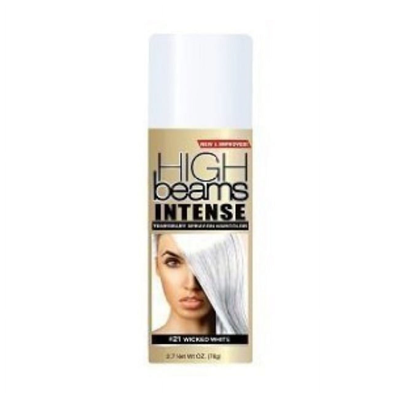 high beams intense temporary sprayon hair color wicked white 2.7 oz