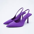 thumbnail image 1 of (Red/Green/Black/Purple),3-10size, Formal Pointed head Women's high heel Sandals unique banquet wedding bridal dress ladies shoes, 1 of 5
