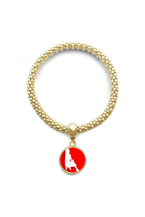high-heeled shoe women en bracelet round pendant jewelry chain
