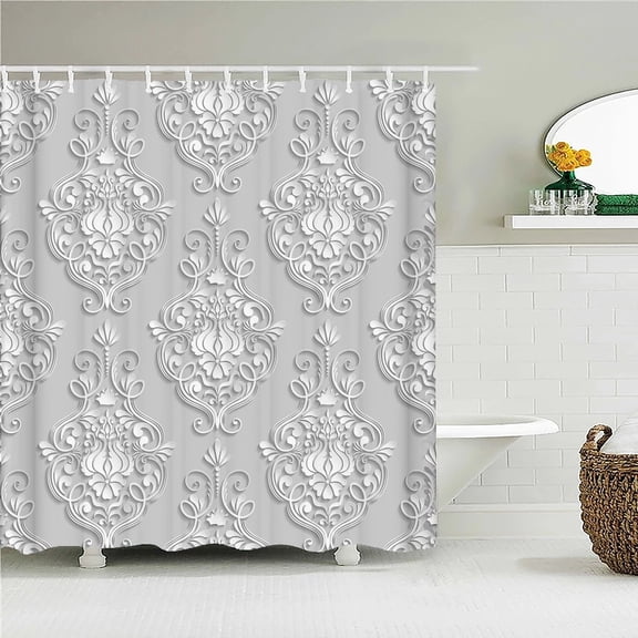 high quality washable bathroom curtains 3D printing shower curtain polyester bath screens home decoration