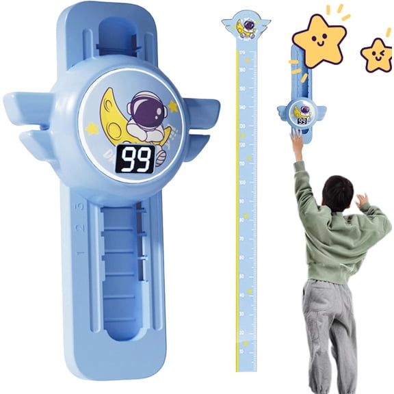 highjumpVoice Counter - highjumpToy Adjustable Height - Interactive Broadcast Fun Lighting Growth Chart for Indoor Exercise, Training, Home