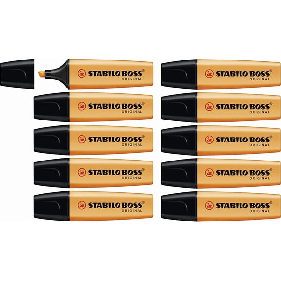 STABILO Highlighter BOSS ORIGINAL - Pack of 10 - Orange