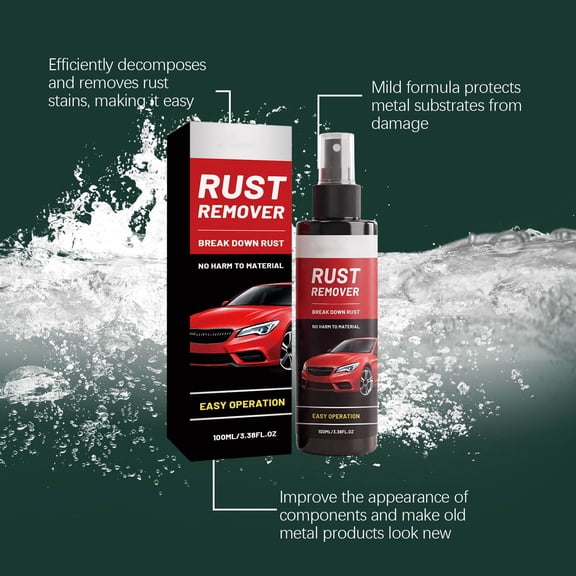 highly concentrated rust remover spray, Powerful Multipurpose iron powder removers, Complete rust cleaner for Vehicles, Tools, Chains