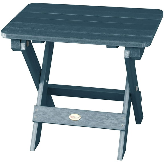 highwood AD-TBS1-NBE Adirondack Folding Side Table, Nantucket Blue