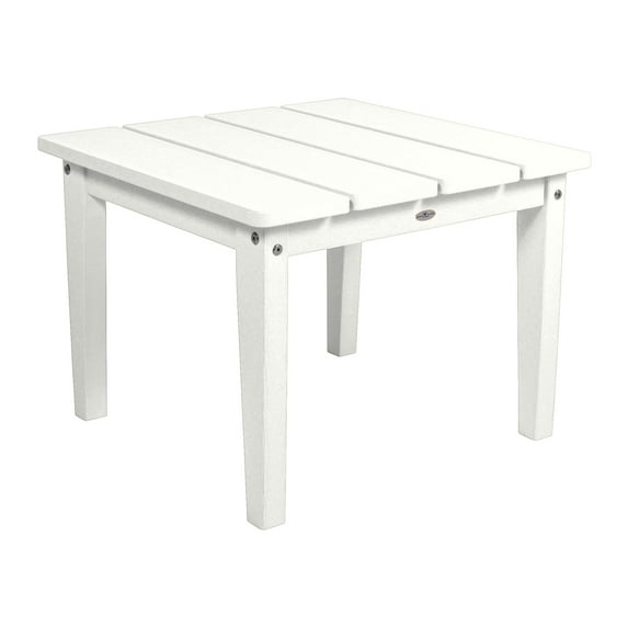 highwood Bahia Verde Cape Adirondack Large Side Table Coconut White