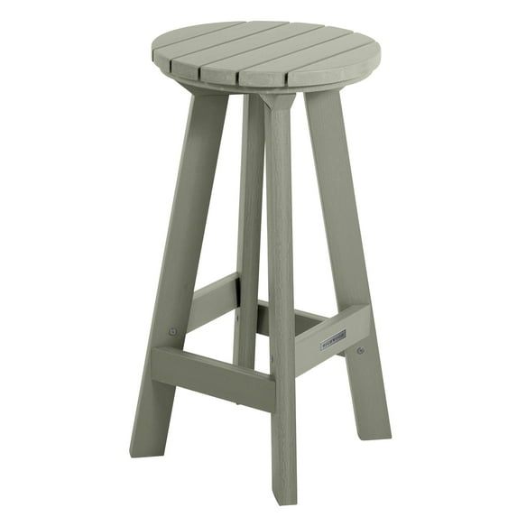 highwood Birch Round Bar Height Stool - N/A Eucalyptus
