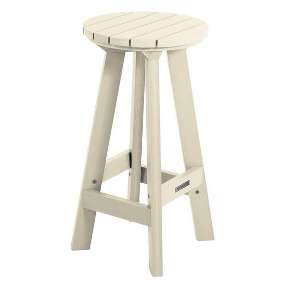 highwood Birch Round Bar Height Stool - N/A Whitewash
