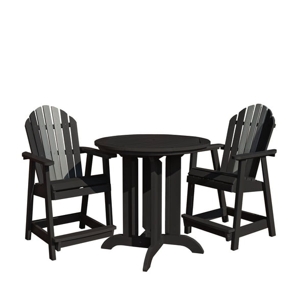 highwood Eco-Friendly Hamilton 3pc Round Counter Dining Set