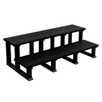 highwood Eco-Friendly Hot Tub Spa Two Tier Steps 32" Black
