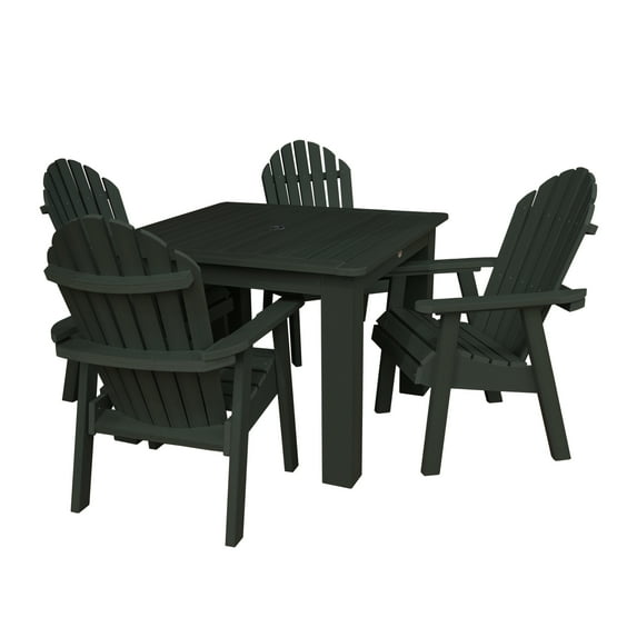 highwood® Eco-Friendly Recycled Plastic Hamilton 5pc Square Dining Set