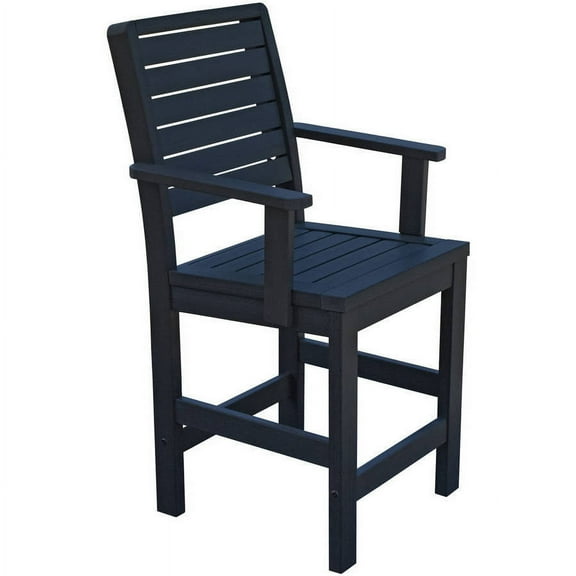 highwood® Eco-Friendly Recycled Plastic Weatherly Counter Armchair