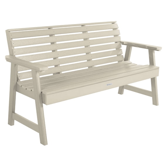 Highwood Weatherly 5-foot Garden Bench - 2-Person, Eco-friendly, Synthetic Wood