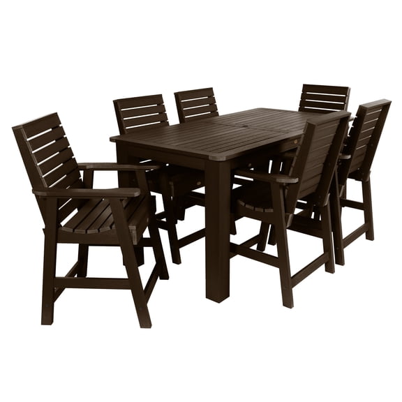 highwood® Eco-Friendly Weatherly 7pc Rectangular Counter Dining Set