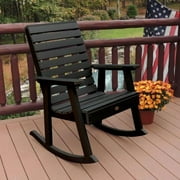 highwood Eco-friendly Synthetic Wood Rocking Chair Coastal Teak