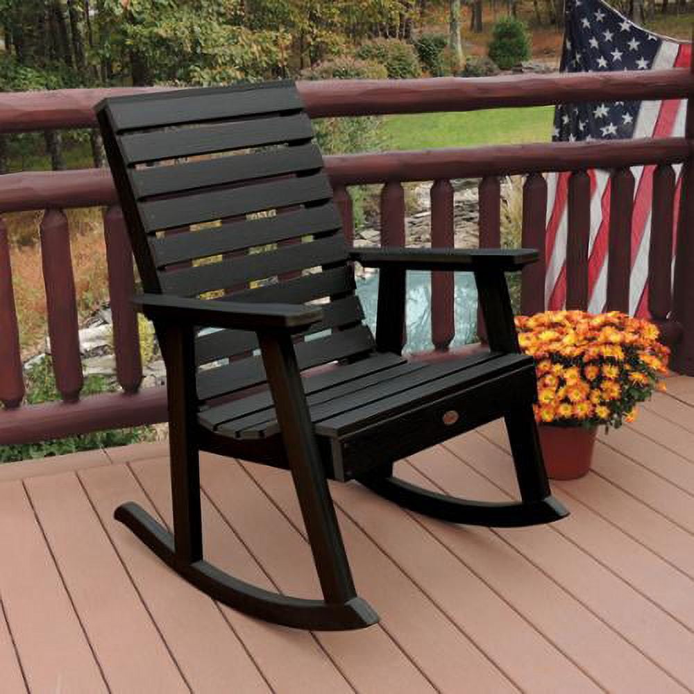 highwood Eco friendly Synthetic Wood Rocking Chair Nantucket Blue Walmart