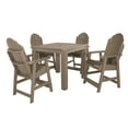 thumbnail image 1 of highwood  Hamilton 5-piece Counter Height Outdoor Dining Set Woodland Brown, 1 of 5