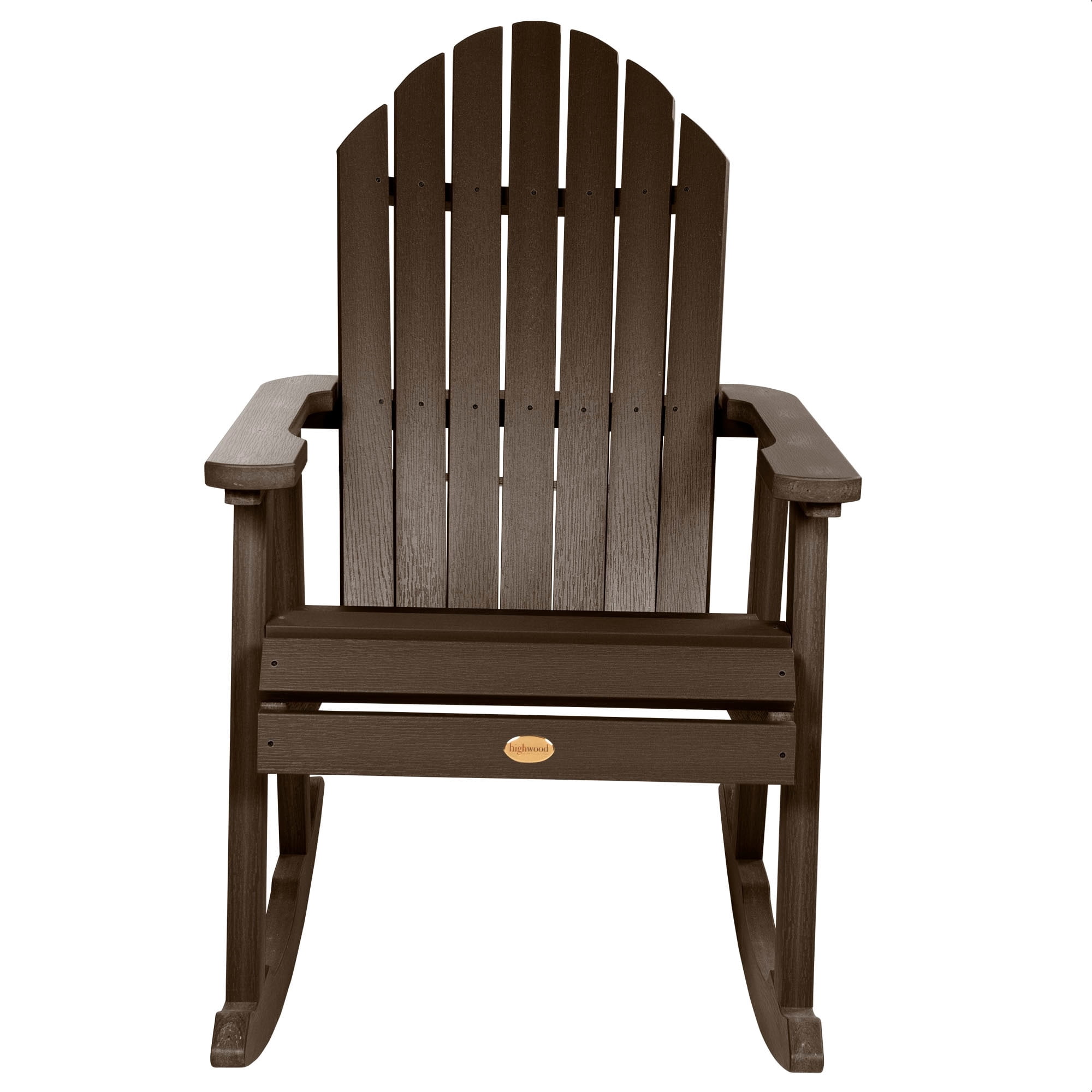 highwood Hamilton Outdoor Rocking Chair Weathered Acorn - Walmart.com