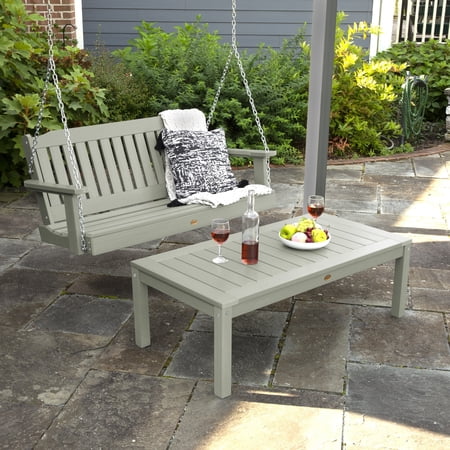 highwood Lehigh 4-Foot Swing and Coffee Table Eucalyptus