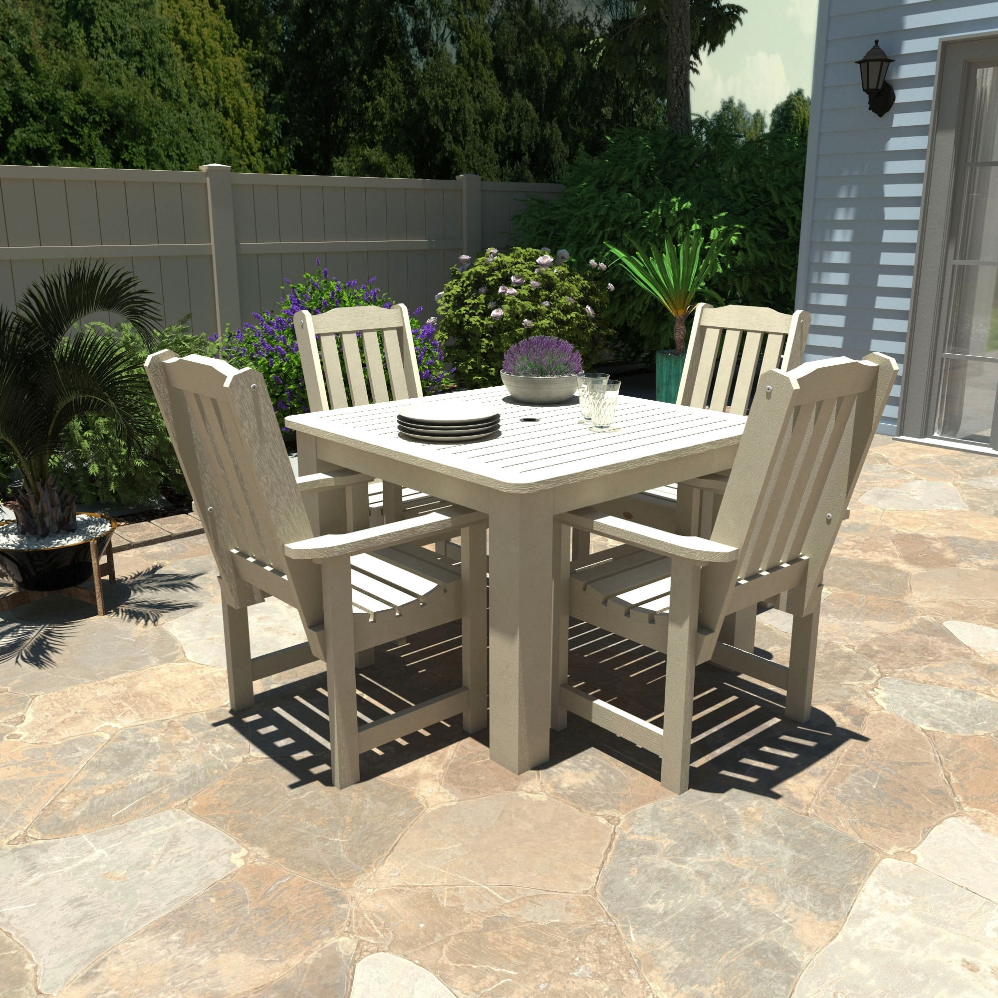 Highwood Lehigh Panca Da Giardino 5 Piedi - Rosso Rustico - Materiale Legno-sintetico Resistente
