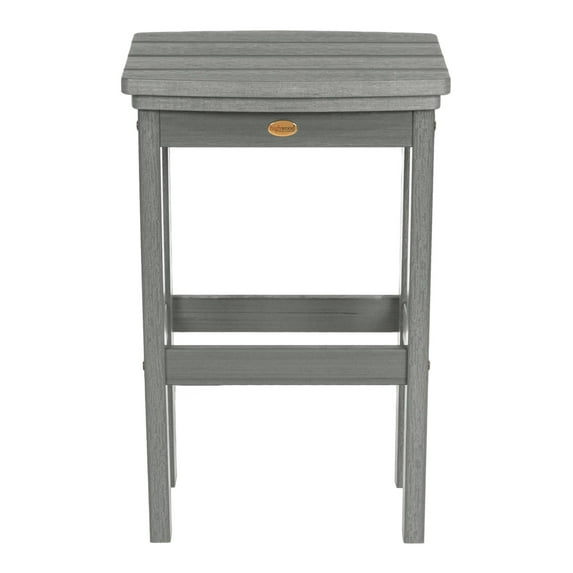 highwood Lehigh Eco-friendly Outdoor Bar Height Stool Coastal Teak