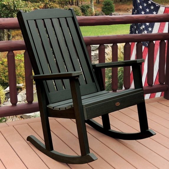 highwood lehigh rocking chair, charleston green
