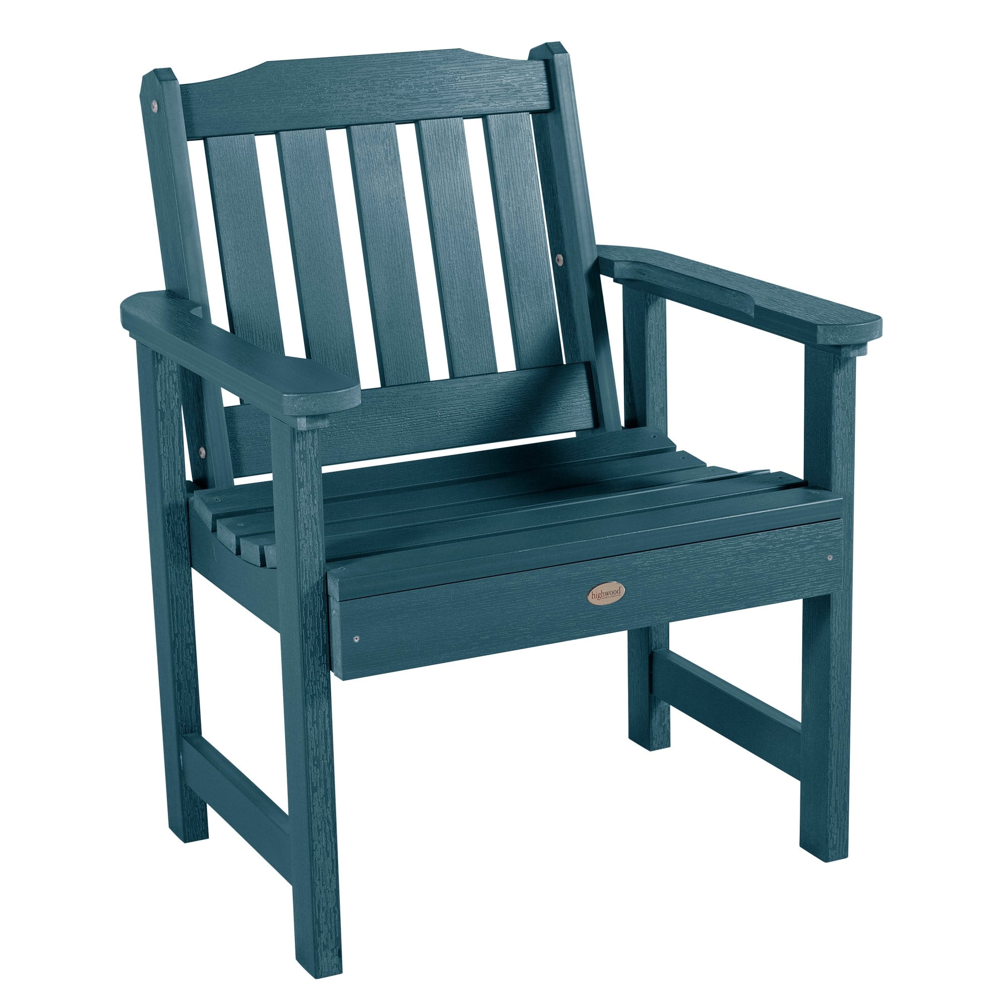 Lehigh Nantucket Blue Plastic Outdoor Conversation Chair