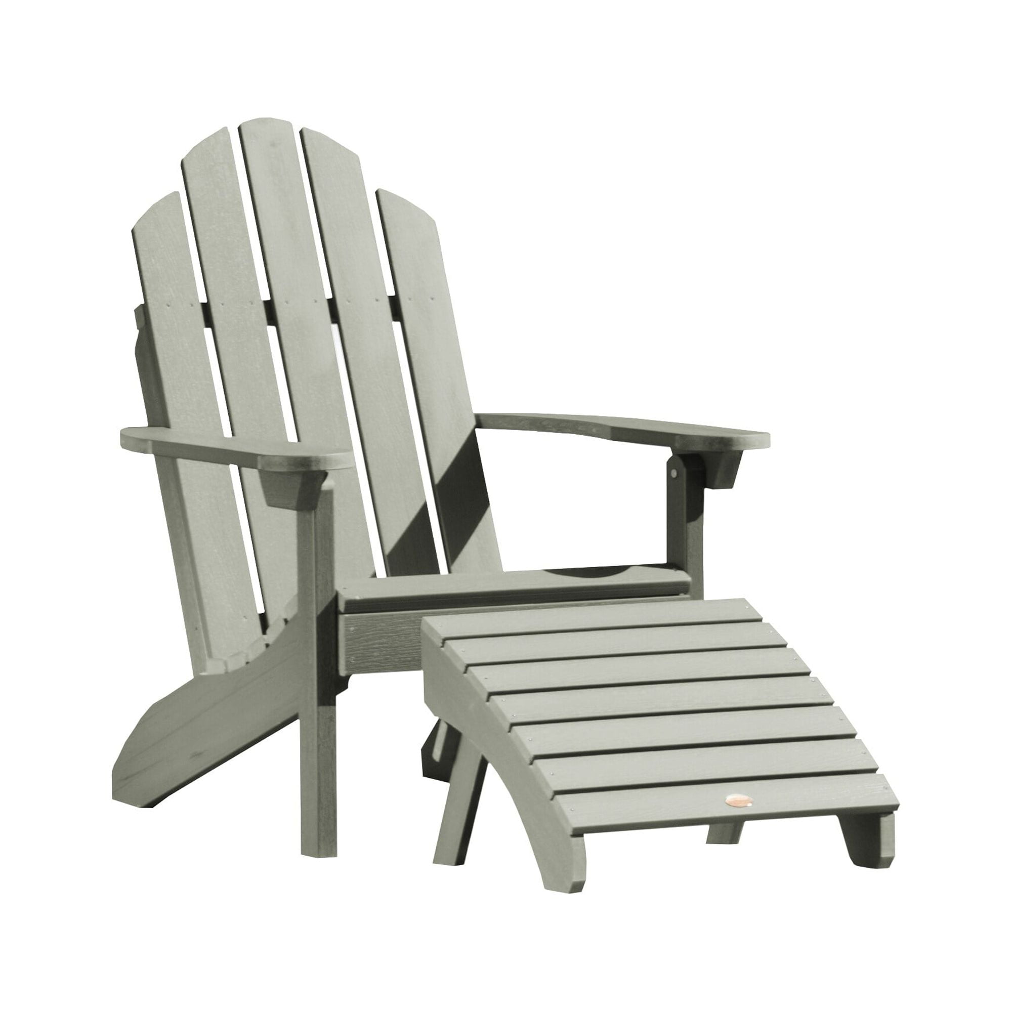 highwood Outdoor Chair and Ottoman Set Eucalyptus