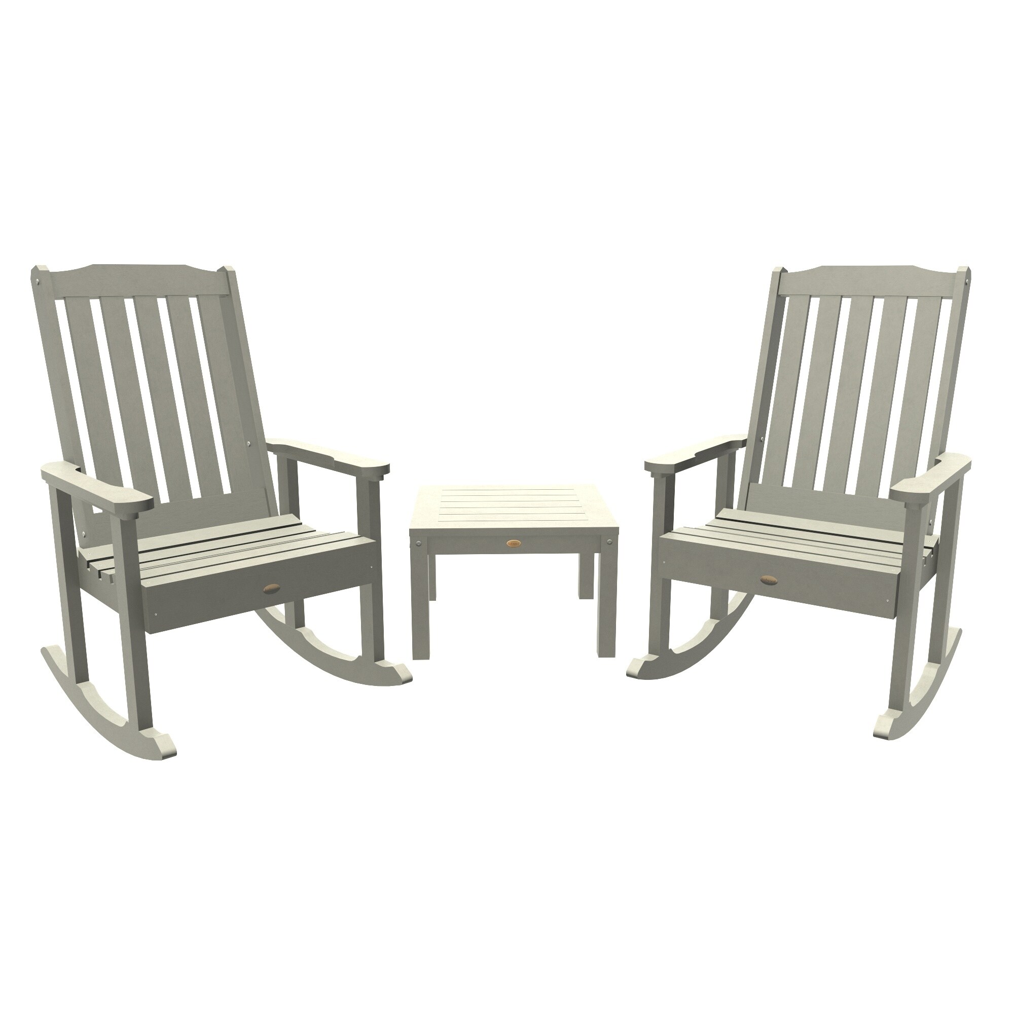 highwood Rocking Chairs and Side Table (3piece Set) Harbor Gray