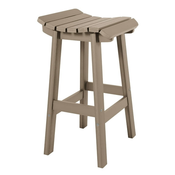 highwood Summit Square Bar Height Stool Woodland Brown
