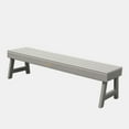 thumbnail image 1 of highwood Weatherly Synthetic Wood 5-foot Picnic Bench Harbor Gray, 1 of 5