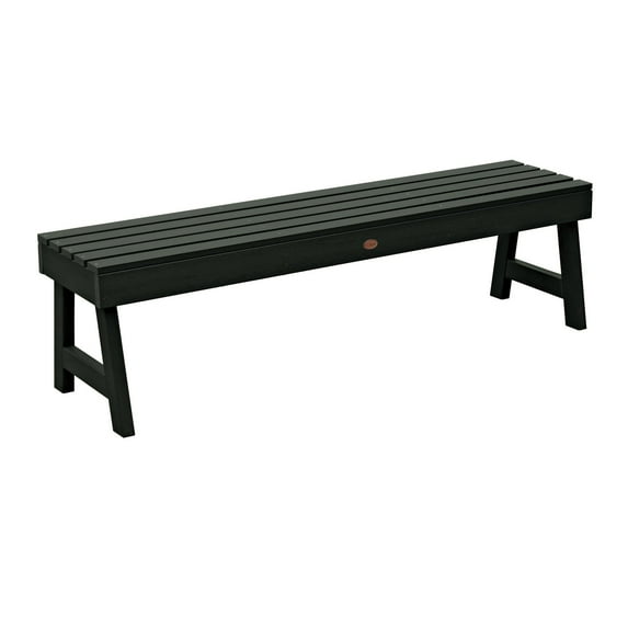 highwood® Weatherly Recycled Plastic Backless Bench