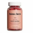 thumbnail image 1 of HIMS & HERS biotin Builder Gummy with Vitamins B12, B6 and D, Gluten Free, no Artificial sweeteners or Flavors, Wild Cherry, 60 Count, 1 of 6