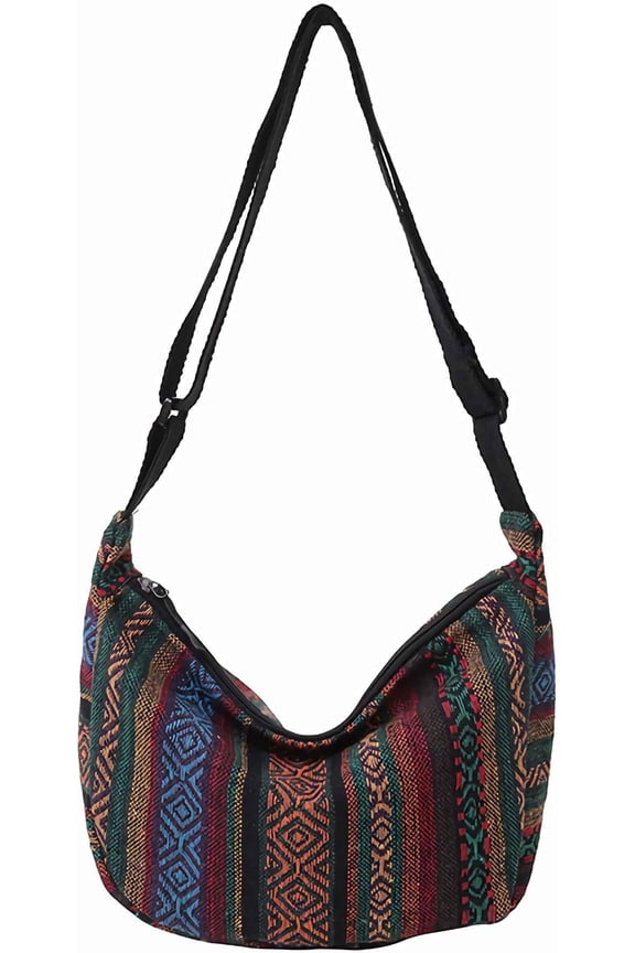 hippie cloth purses for women, cute Small hobo boho purses crescent crossbody bags, aesthetic bags