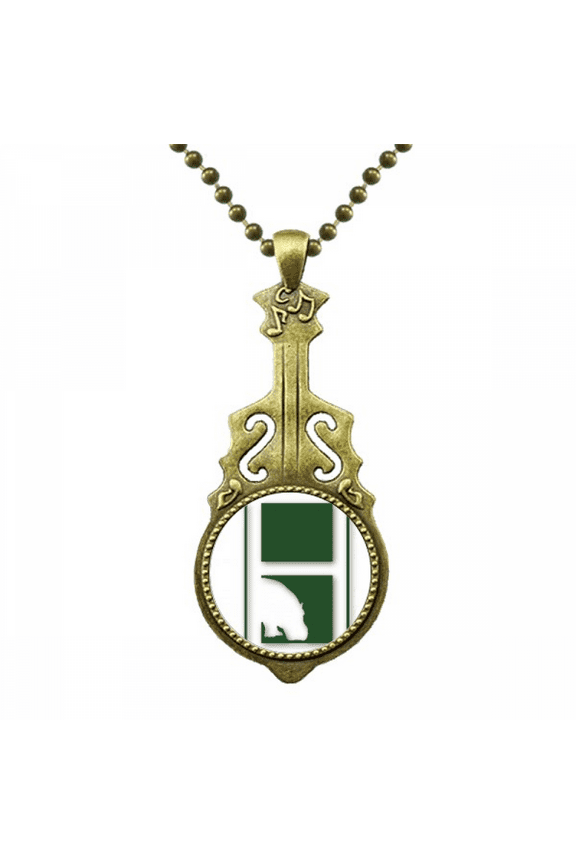 hippo weight river mud art deco fashion necklace antique guitar jewelry music pendant
