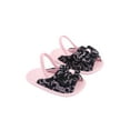 thumbnail image 1 of hirigin Baby Girls Summer Sandals, Plain/Patchwork Lace Bow-Knot Open Totes Anti-Skid Soft Sole Walking Shoes, Elastic Band Foot Wear, 1 of 6