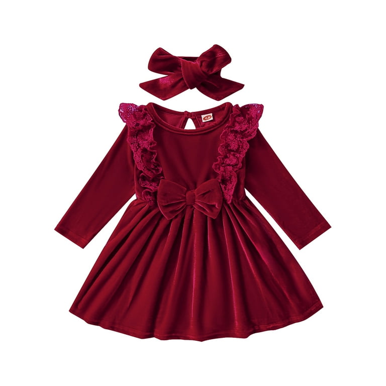 Baby girl dress red color top